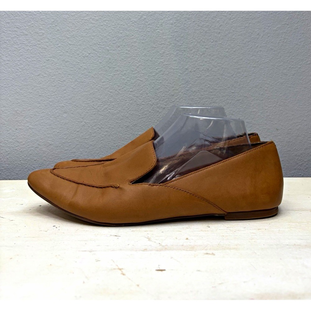 Madewell Brown Leather Frances Skimmer Pointed Flats Size 10